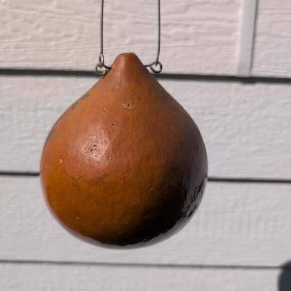 Hand-Painted Gourd Birdhouse Decoration - Picture 4 of 6
